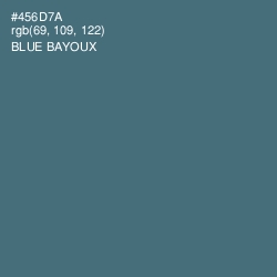 #456D7A - Blue Bayoux Color Image